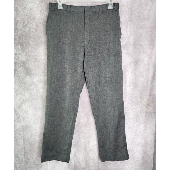 Calvin Klein Men's Dress Pants Trousers Gray Wool‎ Blend Straight 36Wx32L - Picture 1 of 8